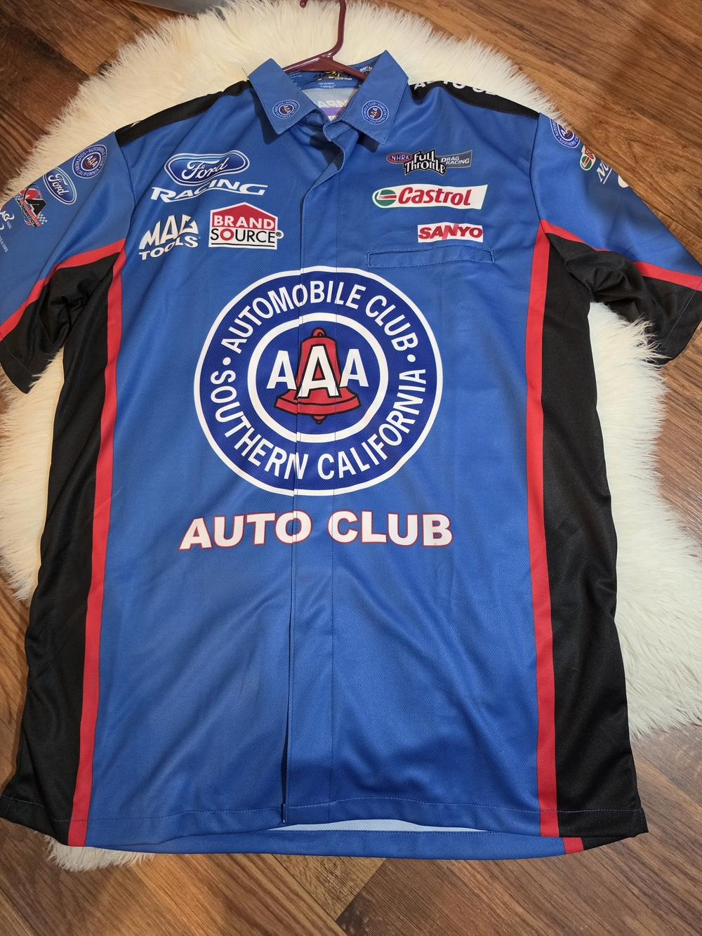 Automobile Club Southern California Men's Impact Racing Shirt - Blue